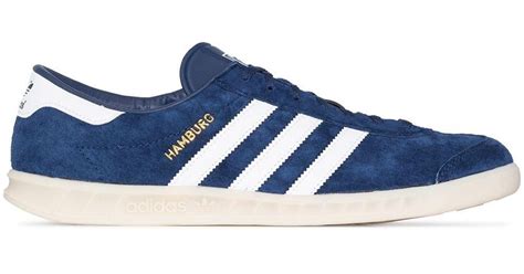 adidas wildleder sneaker blau mit roten streifen|Blaue Sneaker .